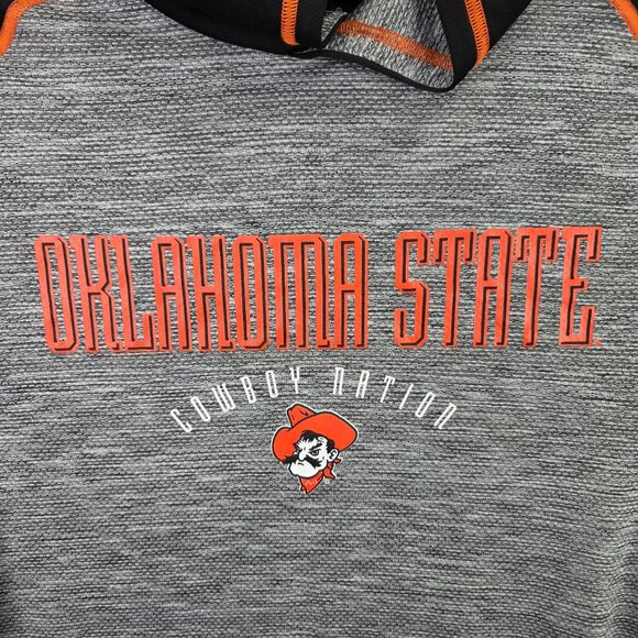Mens Champion Oklahoma State Hooded Shirt Long Sleeve Polyester Cowboy Nation XL - Picture 2 of 9